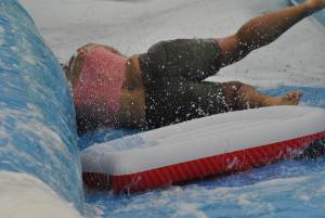 Ilminster Town FC fun day Part 5 – July 9, 2016: A giant water slide was the star attraction at a family fun day held to celebrate Ilminster Town Football Club’s new Archie Gooch Pavilion headquarters in Britten’s Field. Photo 27