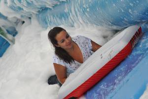 Ilminster Town FC fun day Part 8 – July 9, 2016: A giant water slide was the star attraction at a family fun day held to celebrate Ilminster Town Football Club’s new Archie Gooch Pavilion headquarters in Britten’s Field. Photo 33