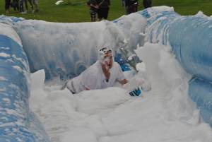 Ilminster Town FC fun day Part 9 – July 9, 2016:: A giant water slide was the star attraction at a family fun day held to celebrate Ilminster Town Football Club’s new Archie Gooch Pavilion headquarters in Britten’s Field. Photo 26