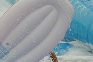 Ilminster Town FC fun day Part 9 – July 9, 2016:: A giant water slide was the star attraction at a family fun day held to celebrate Ilminster Town Football Club’s new Archie Gooch Pavilion headquarters in Britten’s Field. Photo 30