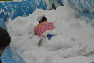 Ilminster Town FC fun day Part 9 – July 9, 2016:: A giant water slide was the star attraction at a family fun day held to celebrate Ilminster Town Football Club’s new Archie Gooch Pavilion headquarters in Britten’s Field. Photo 7
