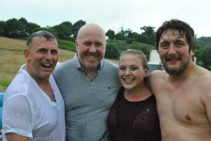 Ilminster Town FC fun day Part 11 – July 9, 2016: A giant water slide was the star attraction at a family fun day held to celebrate Ilminster Town Football Club’s new Archie Gooch Pavilion headquarters in Britten’s Field. Photo 12