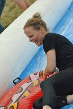 Ilminster Town FC fun day Part 11 – July 9, 2016: A giant water slide was the star attraction at a family fun day held to celebrate Ilminster Town Football Club’s new Archie Gooch Pavilion headquarters in Britten’s Field. Photo 23