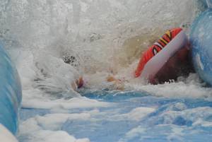 Ilminster Town FC fun day Part 12 – July 9, 2016: A giant water slide was the star attraction at a family fun day held to celebrate Ilminster Town Football Club’s new Archie Gooch Pavilion headquarters in Britten’s Field. Photo 19