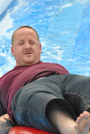 Ilminster Town FC fun day Part 21 – July 9, 2016: A giant water slide was the star attraction at a family fun day held to celebrate Ilminster Town Football Club’s new Archie Gooch Pavilion headquarters in Britten’s Field. Photo 5
