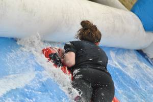 Ilminster Town FC fun day Part 22 – July 9, 2016: A giant water slide was the star attraction at a family fun day held to celebrate Ilminster Town Football Club’s new Archie Gooch Pavilion headquarters in Britten’s Field. Photo 4