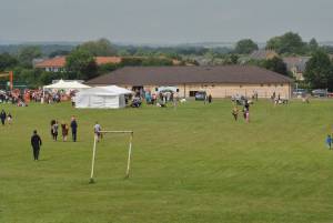 Ilminster Town FC fun day Part 23 – July 9, 2016: A giant water slide was the star attraction at a family fun day held to celebrate Ilminster Town Football Club’s new Archie Gooch Pavilion headquarters in Britten’s Field. Photo 12