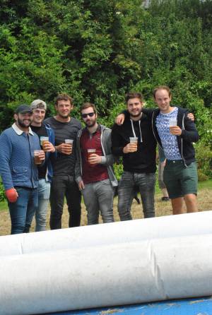 Ilminster Town FC fun day Part 23 – July 9, 2016: A giant water slide was the star attraction at a family fun day held to celebrate Ilminster Town Football Club’s new Archie Gooch Pavilion headquarters in Britten’s Field. Photo 9