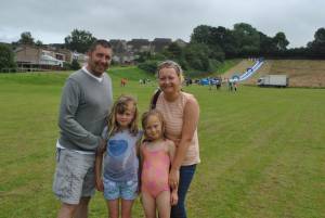 Ilminster Town FC fun day Part 24 – July 9, 2016: A giant water slide was the star attraction at a family fun day held to celebrate Ilminster Town Football Club’s new Archie Gooch Pavilion headquarters in Britten’s Field. Photo 15