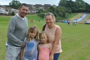 Ilminster Town FC fun day Part 24 – July 9, 2016: A giant water slide was the star attraction at a family fun day held to celebrate Ilminster Town Football Club’s new Archie Gooch Pavilion headquarters in Britten’s Field. Photo 17