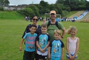 Ilminster Town FC fun day Part 24 – July 9, 2016: A giant water slide was the star attraction at a family fun day held to celebrate Ilminster Town Football Club’s new Archie Gooch Pavilion headquarters in Britten’s Field. Photo 19