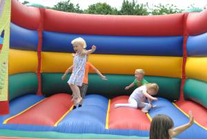 Ilminster Town FC fun day Part 24 – July 9, 2016: A giant water slide was the star attraction at a family fun day held to celebrate Ilminster Town Football Club’s new Archie Gooch Pavilion headquarters in Britten’s Field. Photo 8