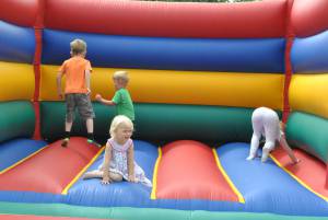 Ilminster Town FC fun day Part 24 – July 9, 2016: A giant water slide was the star attraction at a family fun day held to celebrate Ilminster Town Football Club’s new Archie Gooch Pavilion headquarters in Britten’s Field. Photo 9