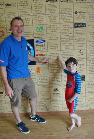 Ilminster Town FC fun day Part 30 – July 9, 2016: A giant water slide was the star attraction at a family fun day held to celebrate Ilminster Town Football Club’s new Archie Gooch Pavilion headquarters in Britten’s Field. Photo 2