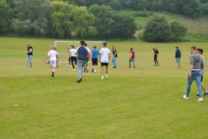 Ilminster Town FC fun day Part 31 – July 9, 2016: A giant water slide was the star attraction at a family fun day held to celebrate Ilminster Town Football Club’s new Archie Gooch Pavilion headquarters in Britten’s Field. Photo 23