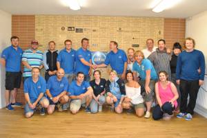Ilminster Town FC fun day Part 32 – July 9, 2016: A giant water slide was the star attraction at a family fun day held to celebrate Ilminster Town Football Club’s new Archie Gooch Pavilion headquarters in Britten’s Field. Photo 2