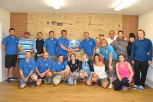 Ilminster Town FC fun day Part 32 – July 9, 2016: A giant water slide was the star attraction at a family fun day held to celebrate Ilminster Town Football Club’s new Archie Gooch Pavilion headquarters in Britten’s Field. Photo 3