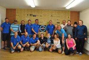 Ilminster Town FC fun day Part 32 – July 9, 2016: A giant water slide was the star attraction at a family fun day held to celebrate Ilminster Town Football Club’s new Archie Gooch Pavilion headquarters in Britten’s Field. Photo 4