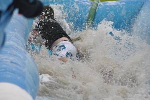 Ilminster Town FC fun day Part 33 – July 9, 2016: A giant water slide was the star attraction at a family fun day held to celebrate Ilminster Town Football Club’s new Archie Gooch Pavilion headquarters in Britten’s Field. Photo 11