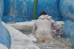Ilminster Town FC fun day Part 33 – July 9, 2016: A giant water slide was the star attraction at a family fun day held to celebrate Ilminster Town Football Club’s new Archie Gooch Pavilion headquarters in Britten’s Field. Photo 8