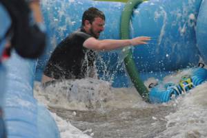 Ilminster Town FC fun day Part 35 – July 9, 2016: A giant water slide was the star attraction at a family fun day held to celebrate Ilminster Town Football Club’s new Archie Gooch Pavilion headquarters in Britten’s Field. Photo 13