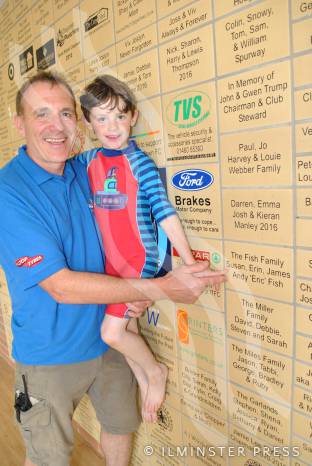 ILMINSTER NEWS: Sponsors wall proves big attraction at Archie Gooch Pavilion