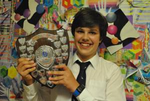 Swanmead School celebration of achievement Pt 3 – July 18, 2016: Main award winners at Swanmead School’s Celebration of Achievement Evening in Ilminster. Jake Nicholas - winner of the John Wilson Memorial Shield.