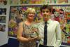Swanmead School celebration of achievement Pt 3 – July 18, 2016: Main award winners at Swanmead School’s Celebration of Achievement Evening in Ilminster. The Spurway Cup for Sport was won by Lewis Bolland and he is pictured here with Sue Spurway.
