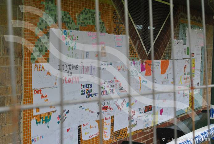 ILMINSTER NEWS: Children tell yobs - stop vandalising our play area! Photo 4