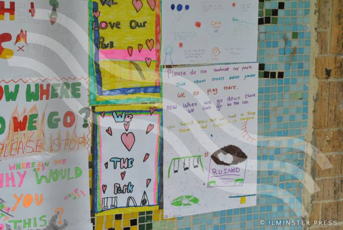 ILMINSTER NEWS: Children tell yobs - stop vandalising our play area! Photo 6