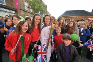 Olympic Torch Relay in Ilminster Pt 3 – May 22, 2012: FLASHBACK to when the Olympic Torch came through Ilminster on its way to the London Olympics of 2012. Photo 15