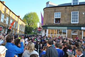 Olympic Torch Relay in Ilminster Pt 3 – May 22, 2012: FLASHBACK to when the Olympic Torch came through Ilminster on its way to the London Olympics of 2012. Photo 17