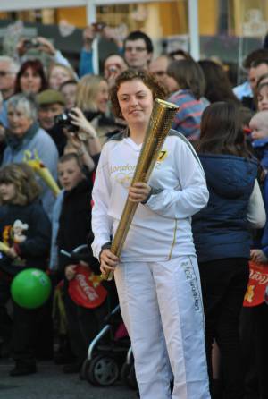 Olympic Torch Relay in Ilminster Pt 3 – May 22, 2012: FLASHBACK to when the Olympic Torch came through Ilminster on its way to the London Olympics of 2012. Photo 4