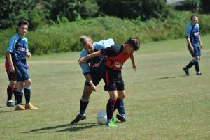 Bradley Cullen Memorial Match - August 2016: Brad's Lads won the annual Memorial Match in Ilminster by beating the Under-16s 5-4. Photo 12