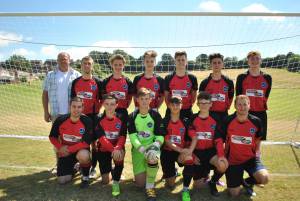 Bradley Cullen Memorial Match - August 2016: Brad's Lads won the annual Memorial Match in Ilminster by beating the Under-16s 5-4. Photo 2