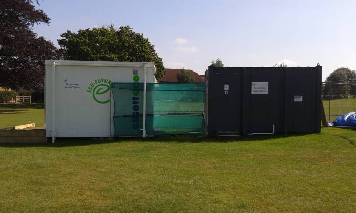 ILMINSTER NEWS: Temporary loos open on the Rec – but arson attack remains unsolved