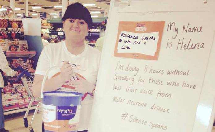ILMINSTER NEWS: Shout all about it! Helena completed her sponsored silence challenge!
