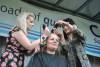 SOUTH SOMERSET NEWS: Anji loses her hair for charity Photo 6