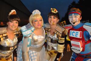 Harlequin CC at Chard Carnival – October 8, 2016: Harlequin CC, of Ilminster, wowed the crowds with their cart feature Underground Express. Photo 1