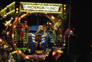 Harlequin CC at Chard Carnival – October 8, 2016: Harlequin CC, of Ilminster, wowed the crowds with their cart feature Underground Express. Photo 4