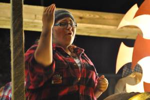 Eclipse CC at Chard Carnival – October 8, 2016: Eclipse CC, of Chard, entertained the crowds at their home Carnival with their cart feature Loggers Yard. Photo 10