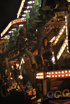 Eclipse CC at Chard Carnival – October 8, 2016: Eclipse CC, of Chard, entertained the crowds at their home Carnival with their cart feature Loggers Yard. Photo 14