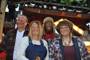 Eclipse CC at Chard Carnival – October 8, 2016: Eclipse CC, of Chard, entertained the crowds at their home Carnival with their cart feature Loggers Yard. Photo 1