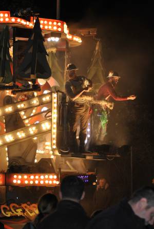 Eclipse CC at Chard Carnival – October 8, 2016: Eclipse CC, of Chard, entertained the crowds at their home Carnival with their cart feature Loggers Yard. Photo 18