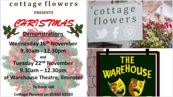 CHRISTMAS 2016: Festive floral demonstrations with Cottage Flowers ladies