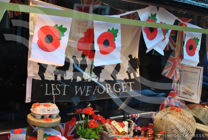 ILMINSTER NEWS: Fitting tribute to the fallen at Bonner’s Butchers