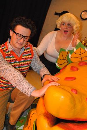 BATS Part 1 – Nov 2016: A Little Shop of Horrors was performed as Broadway village hall on November 10-12, 2016, by members of the Broadway Amateur Theatrical Society. Photo 7
