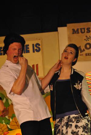 BATS Part 3– Nov 2016: A Little Shop of Horrors was performed as Broadway village hall on November 10-12, 2016, by members of the Broadway Amateur Theatrical Society. Photo 22