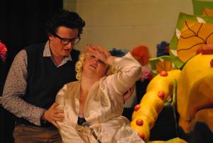 BATS Part 5 – Nov 2016: A Little Shop of Horrors was performed as Broadway village hall on November 10-12, 2016, by members of the Broadway Amateur Theatrical Society. Photo 5
